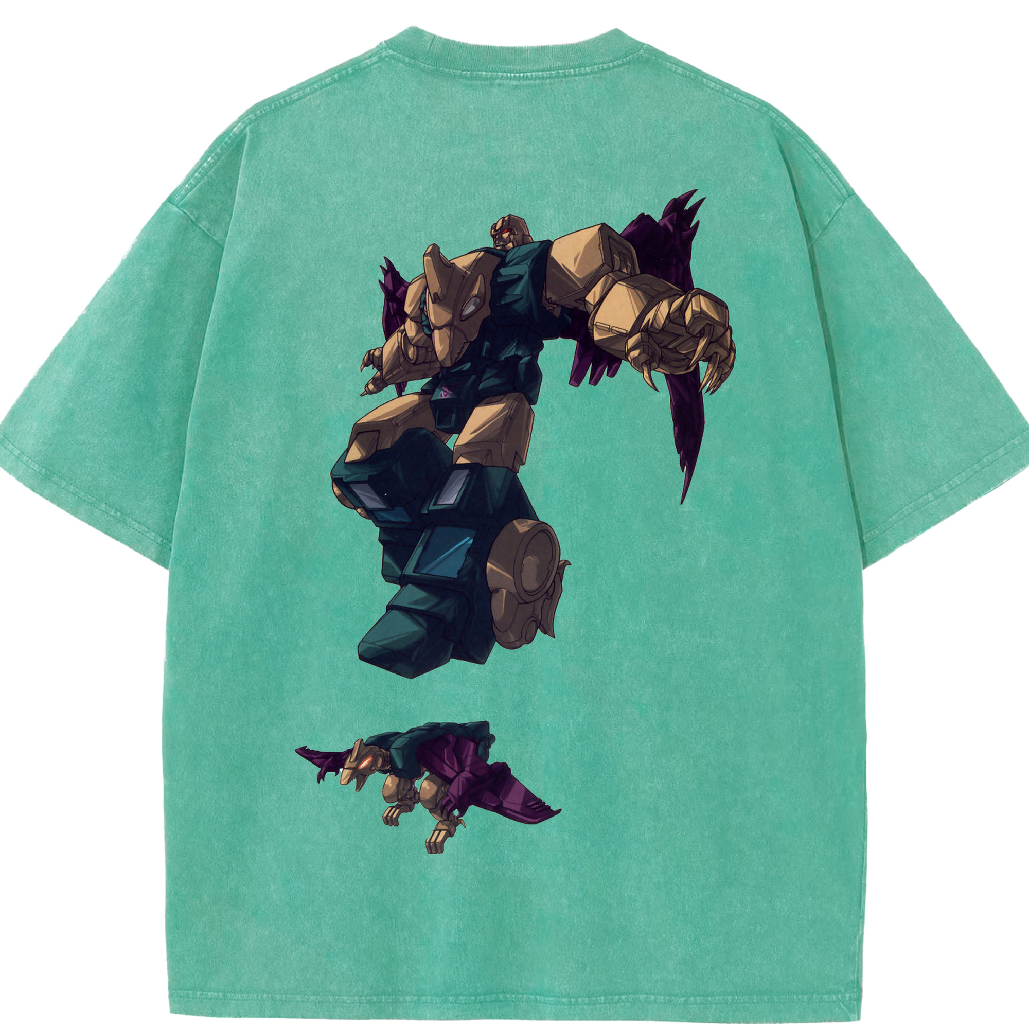 （画像用）  綿100% ヴィンテージ風 半袖Tシャツ（背面プリント）